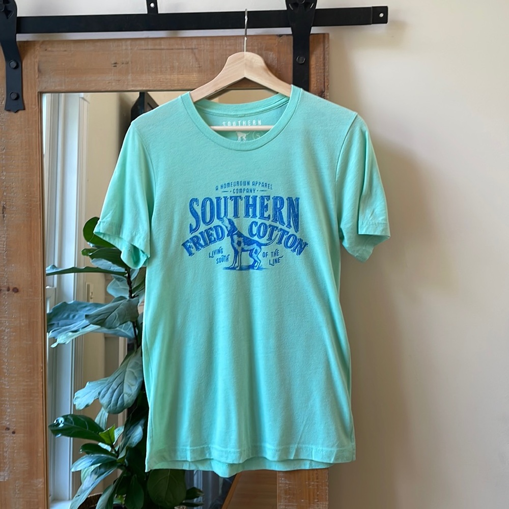 Southern Fried Cotton Graphic Tee Shirt Size